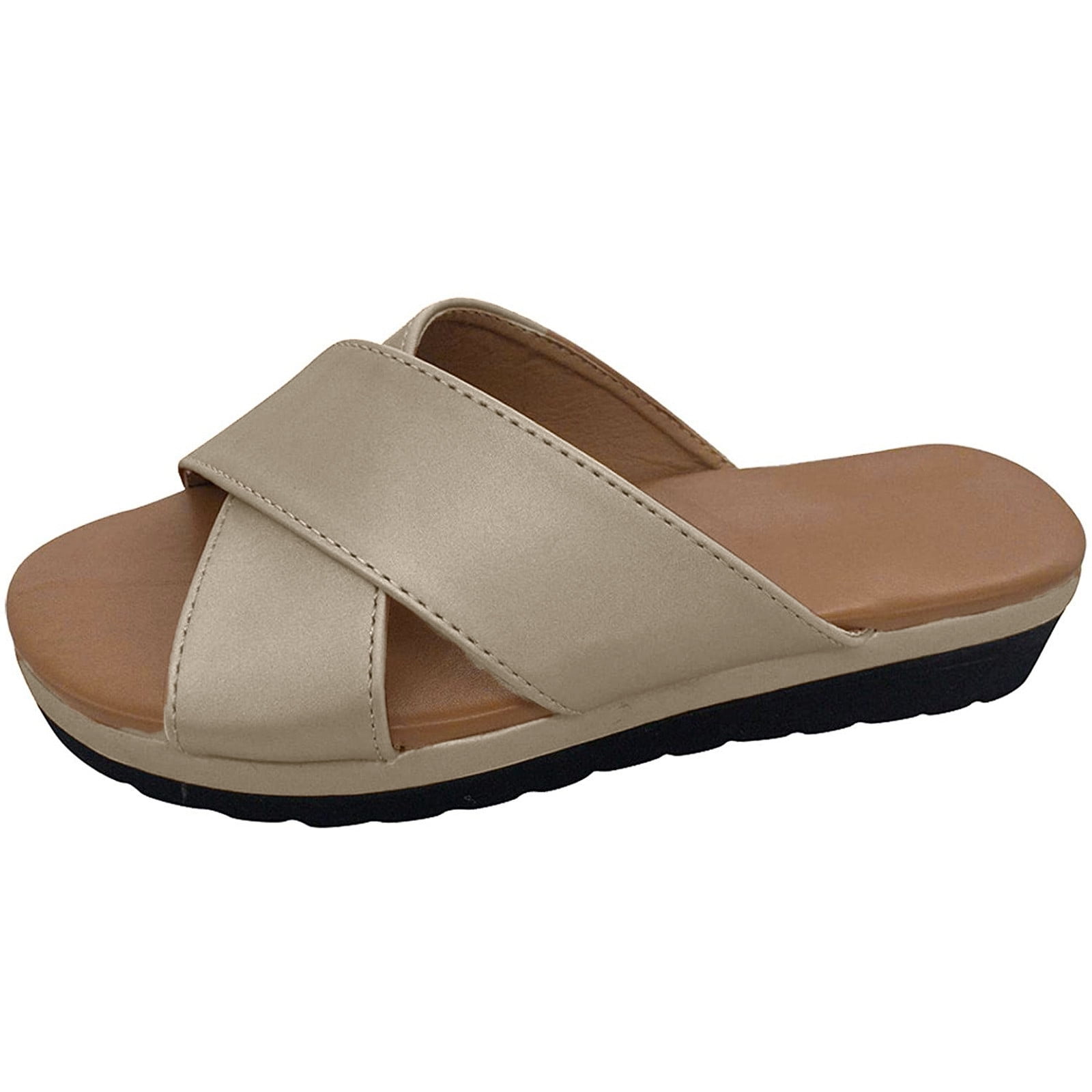 Xzngl Women s Dressy Comfy Platform Flip Flops