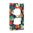 thumbnail image 2 of Yayeee Duplex Wall Plate 1-Gang 4.5"x2.7" Home Receptacle Light Switch Decorative Outlet Cover, Green Clover Pattern, 2 of 7