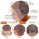 thumbnail image 4 of Peluca frontal de encaje liso color naranja claro, cabello largo y liso naranja, encaje pequeño, fibra sintética, cobertura total de 26 pulgadas, crema lisa y aclarante., 4 of 9