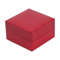 thumbnail image 1 of Caja de almacenamiento para un solo reloj, estuche portátil para regalo de aniversario, sencilla, para hombres y mujeres, compacta, con funda de reloj con almohada extraíble. Rojo, 1 of 8