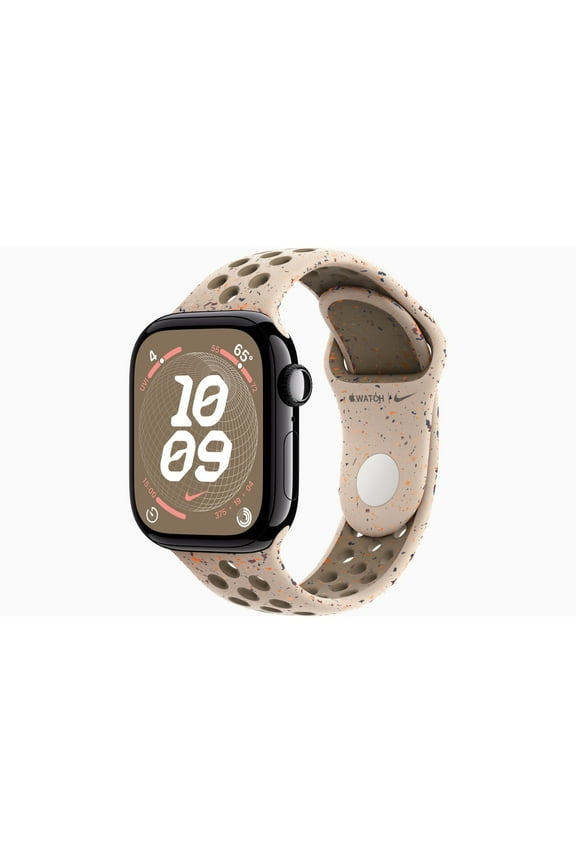 Restored Apple Watch Series 10 GPS 46MM Jet Black Aluminum Case with Desert Stone Nike Sport Band, 1, 1, 1