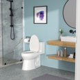 thumbnail image 4 of Boyel Living 12 inch One Piece 1.28 GPF Single Flush Elongated Toilet , Soft-close Seat Included(White), 4 of 7