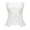 White, variant on Rexolia Women's Sheer Floral Lace Corset Top Overbust Zip Back Going Out Dark Purple L