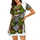 thumbnail image 1 of Balery Fishing Gnome Camisón de manga corta con cuello redondo para mujer, cómodo y elegante., 1 of 6