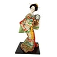 thumbnail image 5 of kowaku Collectible Figurine, Miniature Asian Statue, Traditional Japanese Kimono, Geisha Doll, Kabuki Doll for Desk, Wardrobe, Bedroom F, 5 of 9