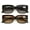 1 Black 1 Tortoise, variant on 2 Pairs Women Outdoor Reading Sunglasses Rectangular Full Lens Readers Gradient UV Protection +3.00