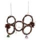 thumbnail image 5 of Columpios colgantes para pájaros, juguete de madera, columpio para loros, anillo circular, red de escalada con campanas, 5 anillos, 5 of 5