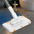 thumbnail image 4 of 2/1 Sets Disposable Dust Mop with 4 Reusable Cloths, Flat Mop with Replacement Mop Pads, Long Handle Wet and Dry Mopping for Wall Washer, Floor, Ceiling Cleaner, 4 of 5