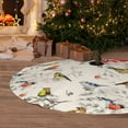 thumbnail image 6 of Sikiie Little Birds 30-48 inches {designName} Print Christmas Tree Skirt Snowman Xmas Tree Skirt with Edge Christmas Decorations for Holiday Party48", 6 of 7