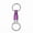Color;purple color, variant on Key Holder with Easy Separation Pull Apart Keychain Feature Metal Detachable Keychain Practical Key Organize