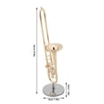 thumbnail image 4 of Modelo De Trombón En Miniatura Dorado Con Soporte Y Estuche, 4 of 7