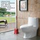 thumbnail image 5 of Toystoory Soporte creativo para escobilla de baño, soporte para herramientas de limpieza de baño con Base de soporte, escobilla de baño, accesorios de Juegos de accesorios de baño vino rojo 3# Toystoory HA000367-06B, 5 of 6