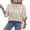 Brown Plaid, variant on 3/4 Length Sleeve Womens Tops Pleated Front Blouses for Women Trendy Business Casual Outfits Spring Summer Clothes