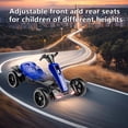 thumbnail image 6 of iRerts 12V Ride on Toys, Powered Electric Go Kart with Music, LED Light, Horn, Forward/Backward, Pedal Go Kart Kids Electric Car for Kids Boys Girls Ages 3-6, Blue, 6 of 10