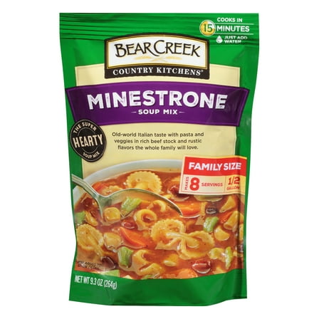 Bear Creek Country Kitchens Minestrone Soup Mix, 8 Serving, 9.3 oz Pouch