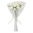 thumbnail image 2 of Combo de flores artificiales de 40 cm de altura con hojas de imitación para fiesta. Blanco, 2 of 2