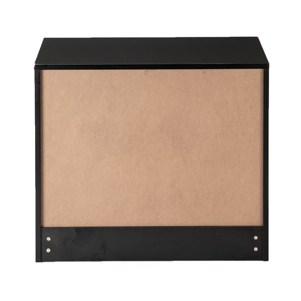 Alvantor Modern Black 3-Drawer Storage Chest, P2 Particle Board, Compact Design, 25.98 x 13 x 22.05 inches
