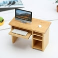 thumbnail image 2 of 1:12 Desk with Mouse and Keyboard Supplies Scenery, 2 of 8