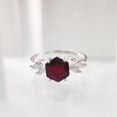 thumbnail image 2 of Garnet Ring, 925 Sterling Silver, Women Ring, Natural Garnet, January Birthstone, Christmas, Thanksgiving, Tiny Dainty Ring, Marquise CZ Ring, Handmade, Statement Jewelry, Wedding, Anniversary Gift, 2 of 8