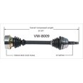thumbnail image 4 of SurTrack VW-8009 Arbre d'Axe de CV, 4 of 4
