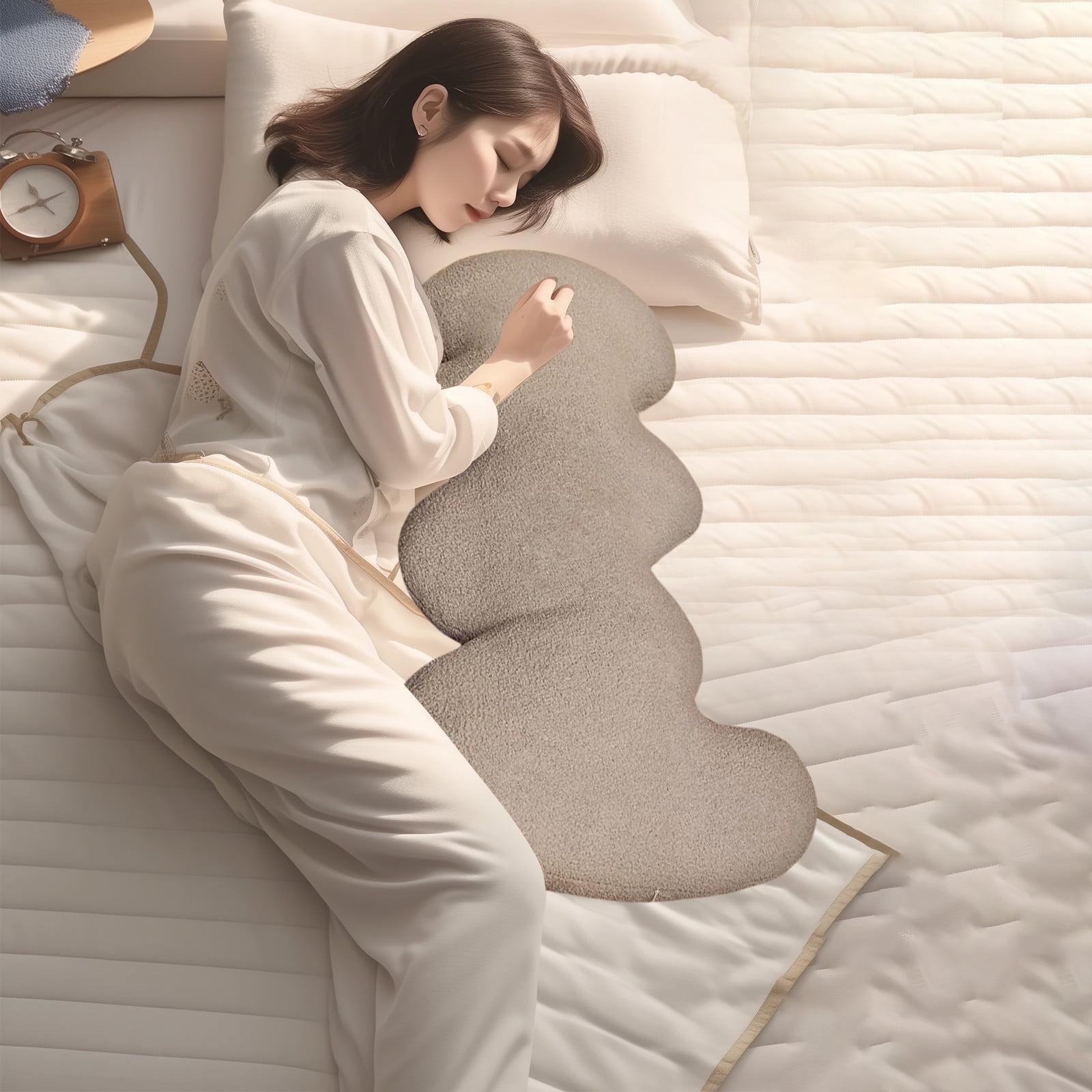 HWRETIE Pregnancy Body Pillow Maternity Support Pillow for Sleeping Back Legs Abdomen Hips Comfortable 39-Inch Full Body Pillow for Women