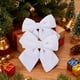 thumbnail image 4 of Decoraciones de Navidad Al Aire Libre 2 Paquetes de Terciopelo Arco de Navidad 15x14cm Agrupado Rojo Verde Rosado Blanco Paño Decoraciones Del Árbol de Navidad, 4 of 6