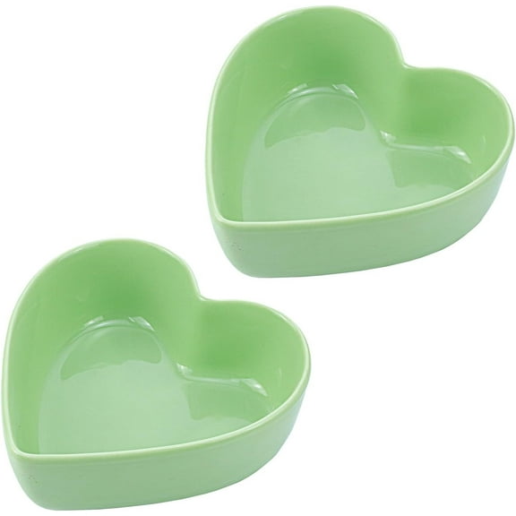 2pcs Heart-Shaped Bowls for Salad Soup Snack Dessert Household Cooking Bowls for Home Kitchen