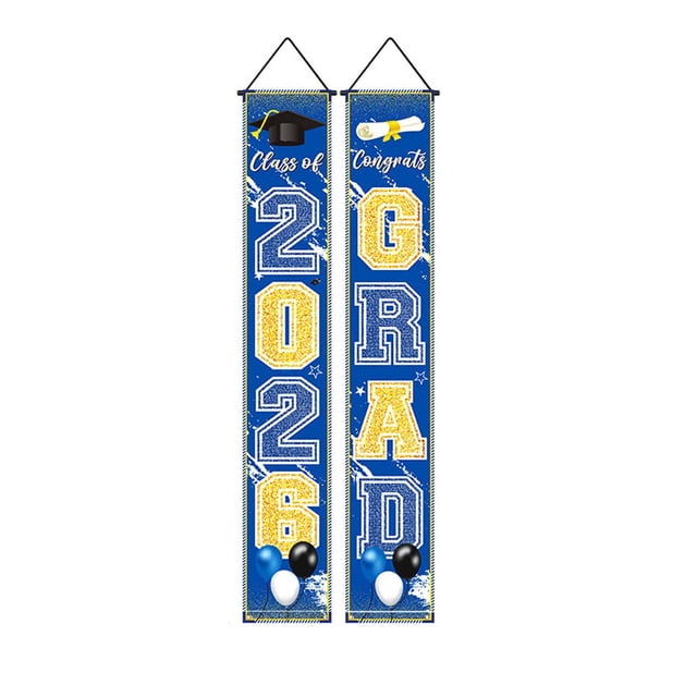 Ohufall Class Of 2026 Graduation Party Supplies Porch Sign Photo Backdrop For Graduation Ceremony Decor