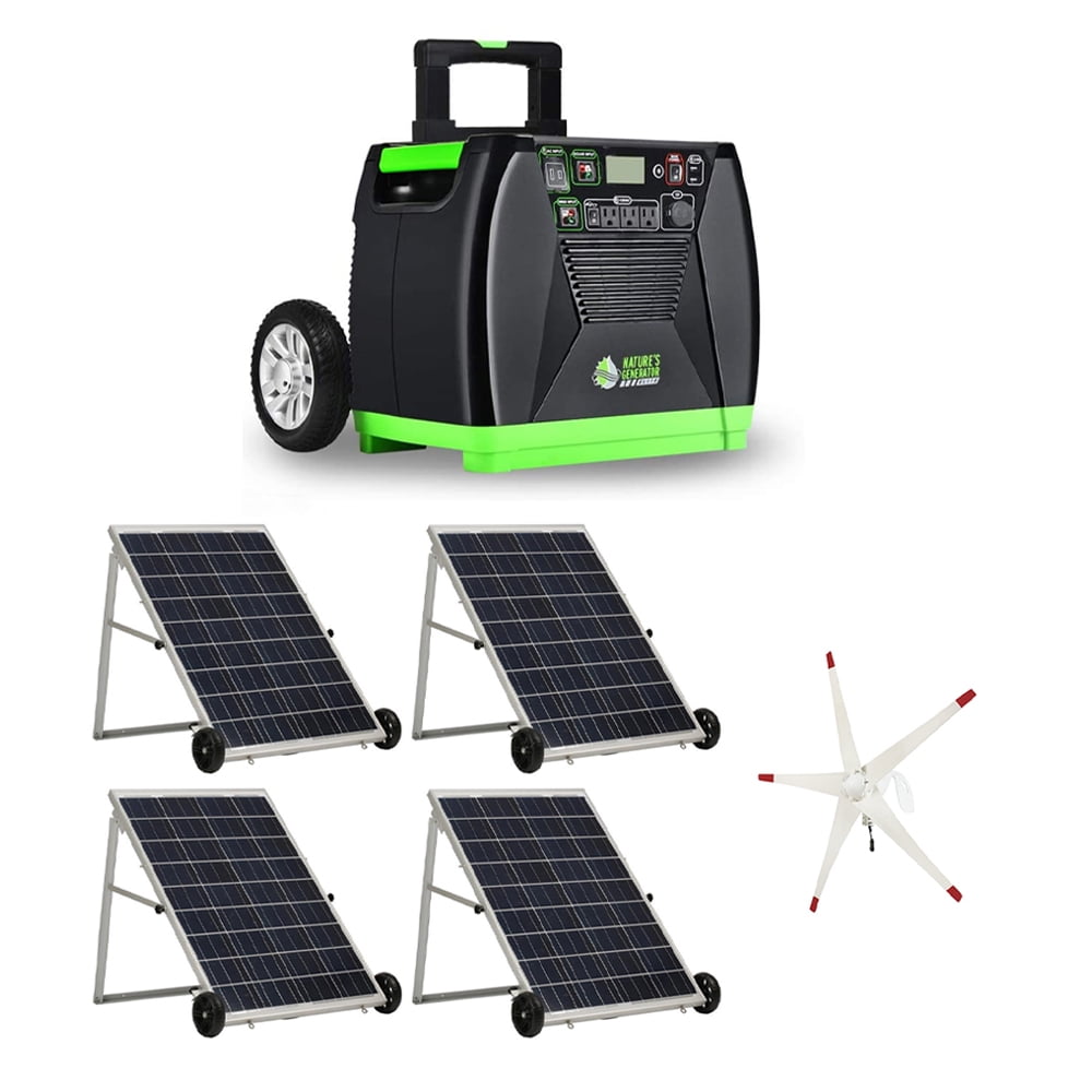 Nature's Generator Elite Portable Solar and Wind Powered 3600W