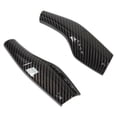 thumbnail image 3 of par de cubierta de palanca de cambios de dirección, patrón de fibra de carbono, reemplazo de embellecedor de palanca de cambios para Tesla Model 3 Y, 3 of 5