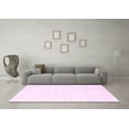thumbnail image 3 of Ahgly Company Indoor Round Solid Pink Modern Area Rugs, 3' Round, 3 of 4