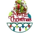 thumbnail image 2 of Christmas Wreath for Front Door Decor Merry Christmas Sign Door Hanger Decorations Wooden Christmas Decor Door Wreath Gift Home Decor Merry Christmas Sign 15 Inches, 2 of 7