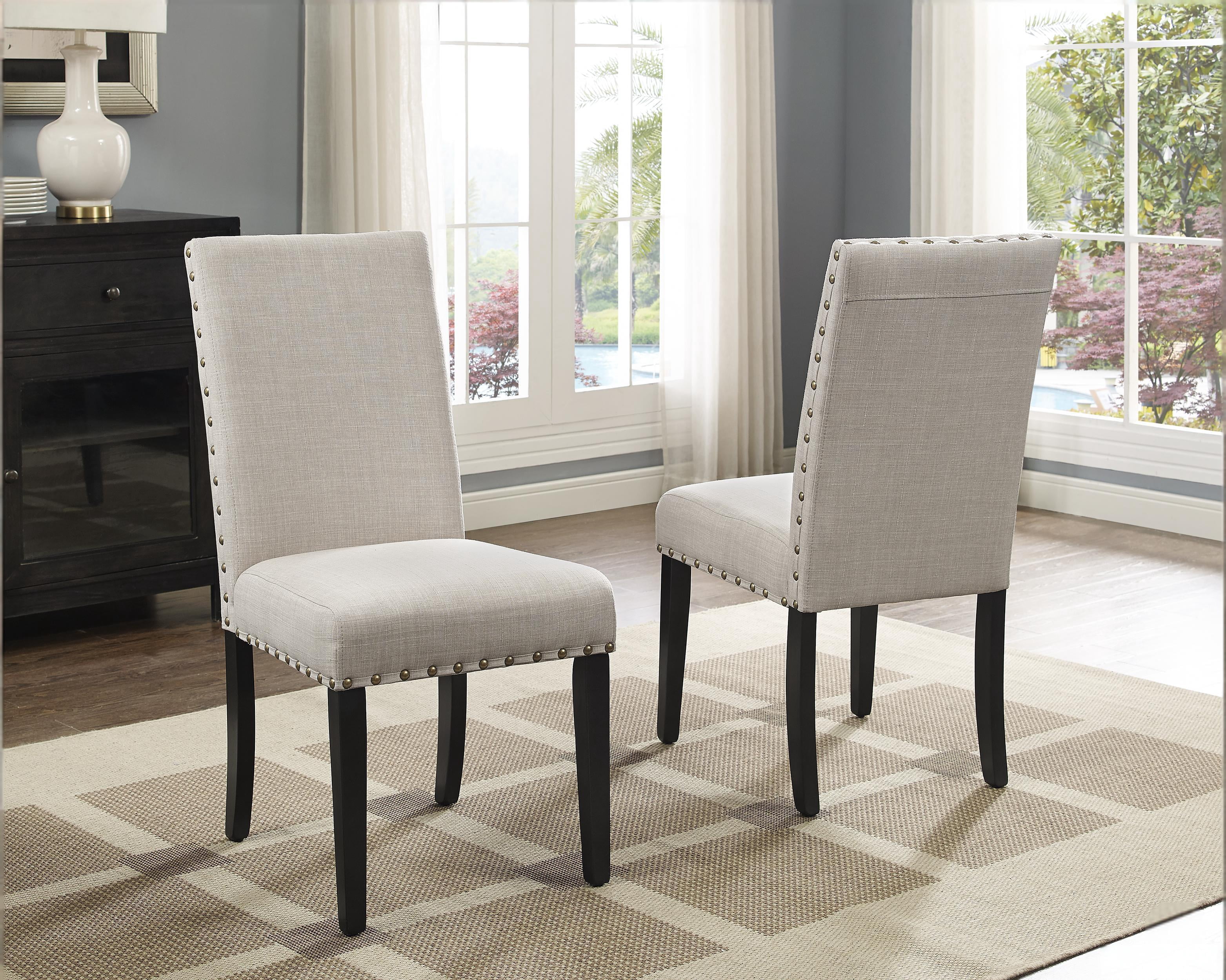 Howcool 5-Piece Round Cross-Buck Dining Table Set, Solid Rubberwood Base with 4 Velvet Upholstered Chic Chairs, Dark Black Finish for Kitchen & Dining Room