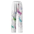 thumbnail image 4 of WILLBEST Pantalones Casuales para Mujer, Moda de Primavera y Verano, Pantalones Casuales Estampados, Pantalones Casuales con Bolsillos para Comodidad y Estilo Diario. Extra Grande, 4 of 4