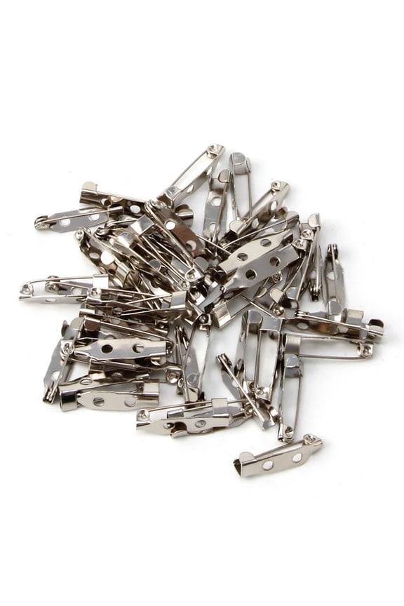 50PCS Brooch Clip Base Pins Accessories Jewelry Decorative Ally 15 To 40mm