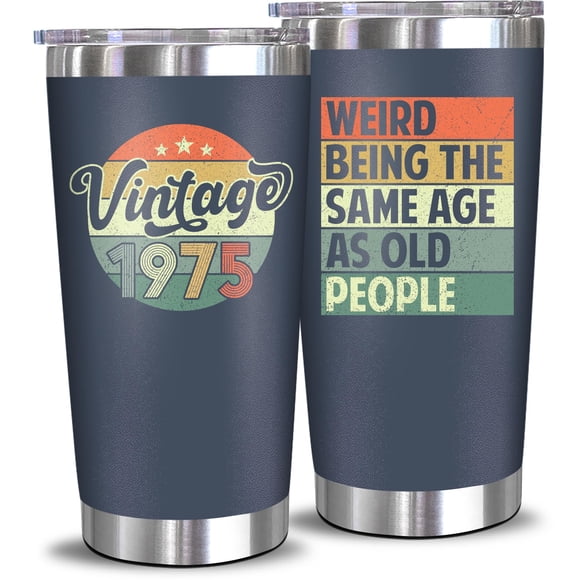 Vaso NewEeven para 50 cumpleaños, 1975, 50 cumpleaños, 590 ml