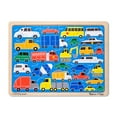 thumbnail image 2 of Melissa & Doug Beep Beep Cars and Trucks Wooden Jigsaw Puzzle With Storage Tray (24 pcs), 2 of 2