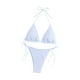 thumbnail image 4 of Traje de baño de dos piezas Tankini Traje de baño femenino Conjunto de bikini para vacaciones de spa Verano Blanco, 4 of 9