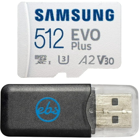 Image of Samsung 512GB EVO Plus roSD UHS-I Memory SD Works with Samsung Galaxy A04s Galaxy A04 Smart Phones