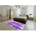 thumbnail image 5 of Ahgly Company Machine Washable Indoor Square Transitional Mauve Purple Area Rugs, 3' Square, 5 of 7