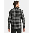 thumbnail image 3 of George Men's and Big Men's Double Pocket Flannel Shirt, Sizes XS-3XLT, 3 of 5