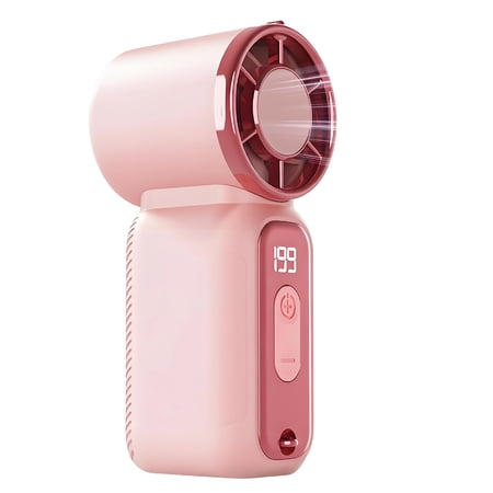 Portable Outdoor Handheld Fan 199 Speed USB Rechargeable Control Cooling Fan with Digital Display