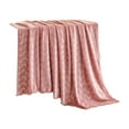thumbnail image 2 of Boovnll Throw Blanket - Super Cozy Soft Solid Color Velvet Microfiber Blankets for Home Living Room Office Sofa Couch, Blanket - 40x60", Pink, 2 of 8