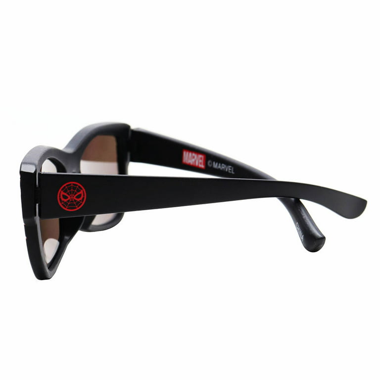 Marvel Spider-Man Black with Red Webs Kids Sunglasses, Size: One Size