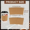 thumbnail image 2 of Aspire 100 Pcs Coffee Cup Sleeves Kraft Paper, Fit 10-24oz Cups For Hot and Cold Drinks Corrugated Insulators, 2 of 7