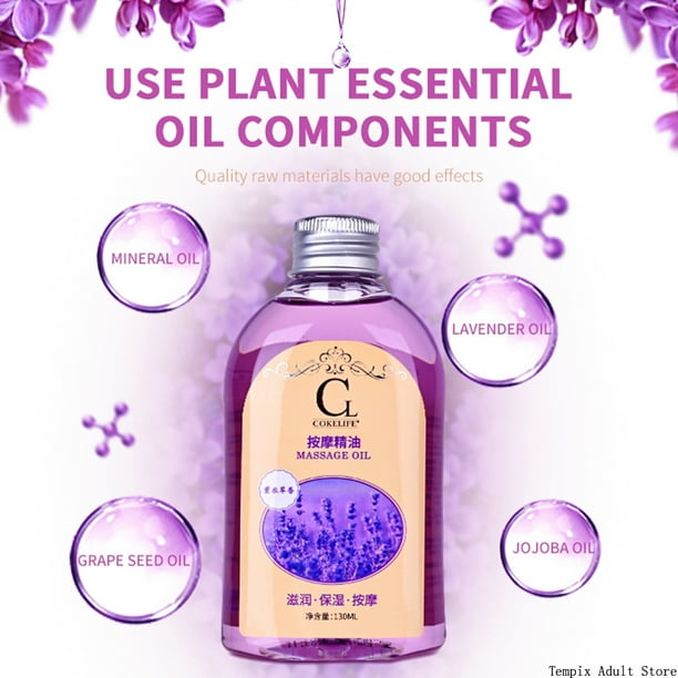 aceite de oliva como lubricante sexual Lubricante de masaje para parejas, lubricante sexual para el cuerpo, pecho,  SPA, aceite de oliva y lavanda, gel para juguetes sexuales vaginales y  anales para mujeres, juego para adultos main image 1