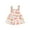 Ivory, variant on Suealasg Little Girl Jumpsuit 1T 2T 3T 4T 5T 6T Kids Girls Sleeveless Strawberry Flower Print Spaghetti Strap Denim Romper Overalls Toddler Girls Summer Clothes