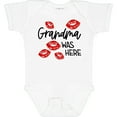 thumbnail image 3 of Inktastic Grandma Was Here Red Kisses Boys or Girls Baby Bodysuit, 3 of 5