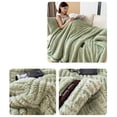 thumbnail image 4 of Uutvery Extra Thick Double Layer Flannel Fleece Blanket, Super Soft and Warm Throw for Bed and Couch, All-Season Comfort Office Nap Blanket, 78.74x59.06 Inches, 4 of 6