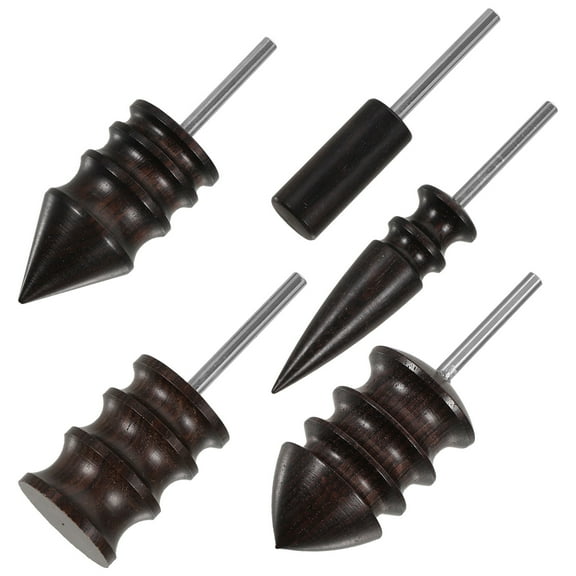 Raindrops Leather Burnishing Tool for Polishing Craft Projects with Efficient and Durable Wood Metal Construction Black